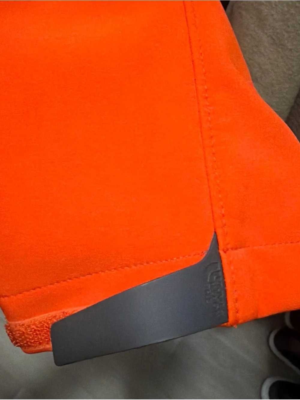The North Face Men's Bright Orange Softshell Jacket - Full Zip